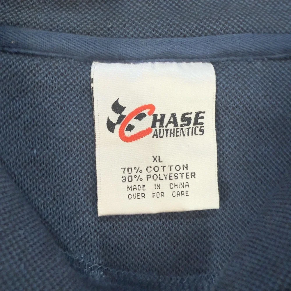 Rusty Wallace Sweatshirt Mens XL Blue NASCAR Racing Chase Pullover Quarter Zip 2